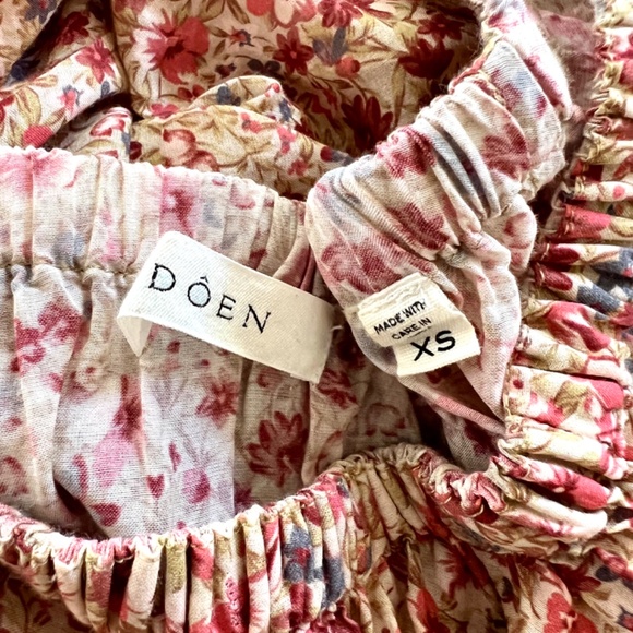 DÔEN Chestnut Mini Dress in Pink Valley Floral *(missing tie) - XS - Picture 10 of 14